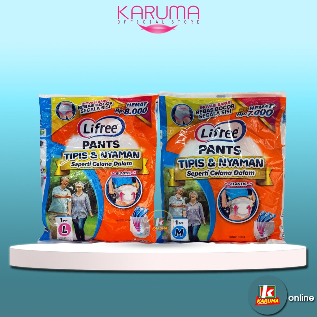 Lifree Popok Celana M L XL 1an, Lifree Pant M L XL Eceran