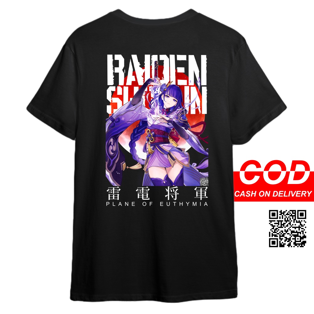 KAOS RAIDEN SHOGUN GENSHIN IMPACT BAAL - KAOS DISTRO PRIA & WANITA KAOS ANIME & GAME GENSHIN BAAL