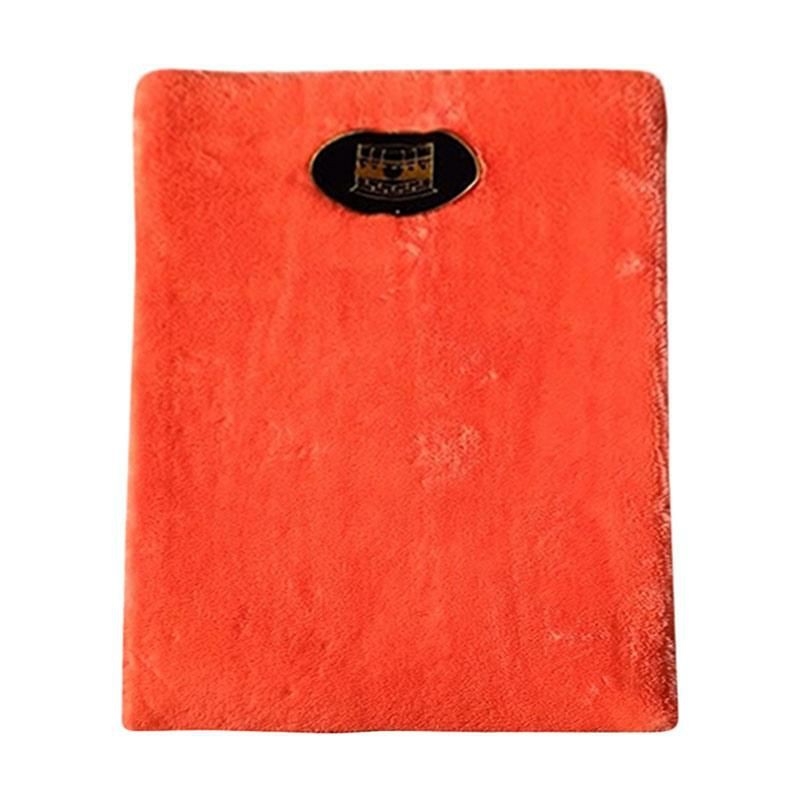 SAJADAH ANAK UK 50x90cm BULU RASFUR TEBAL BUSA 3CM-Orange