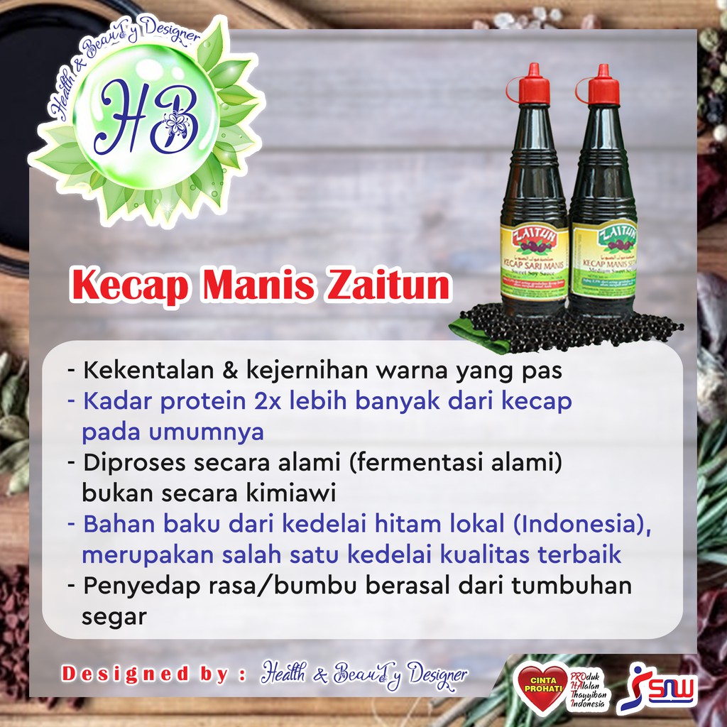 

Kecap Manis Zaitun @275ml - Fermentasi Alami dengan Bahan Baku Terbaik