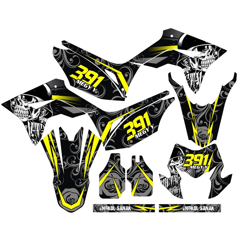 Sticker DECAL CRF 150 L Bisa Custom Stiker Honda CRF 150 L  (80)