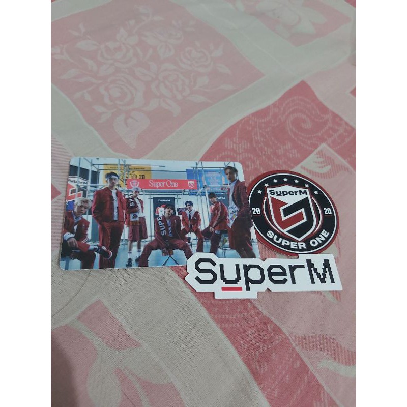 Superm super one pc sticker set photocard, kai baekhyun taeyong taemin lucas mark ten