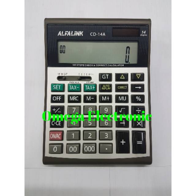 

Alfalink Calculator CD-14A - Kalkulator Desktop Meja Office Check Correct 14 Digits