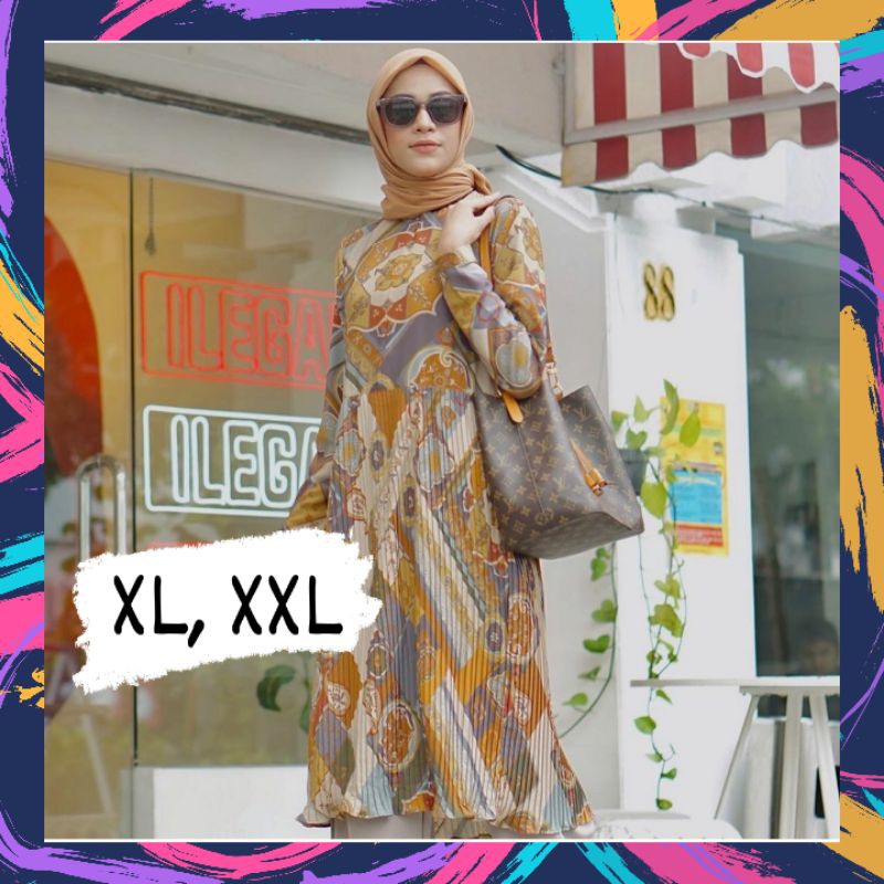 sahara tunik pleats heavenlights