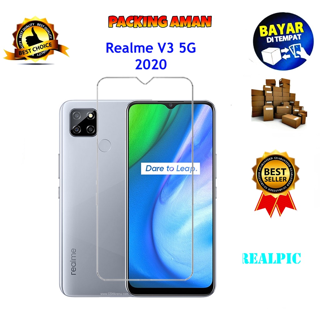 Tempered Glass Realme V3 5G 2020 Screen Protector Anti Gores