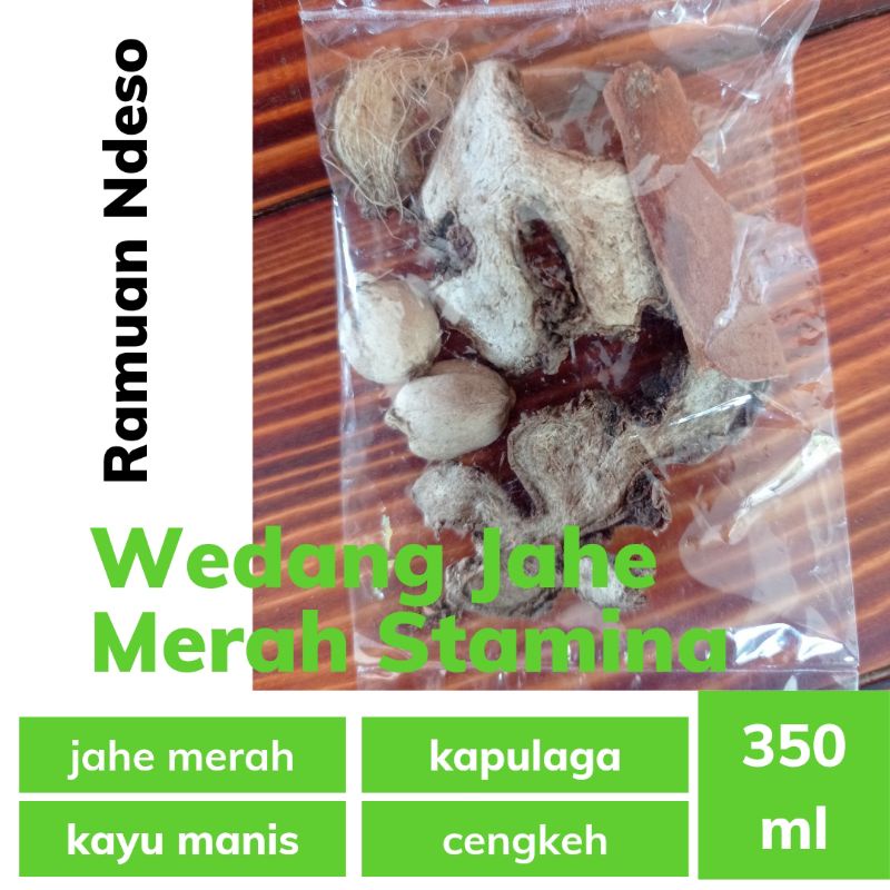 

Wedang Jahe Merah kapulaga kayu manis cengkeh instant stamina imun tubuh