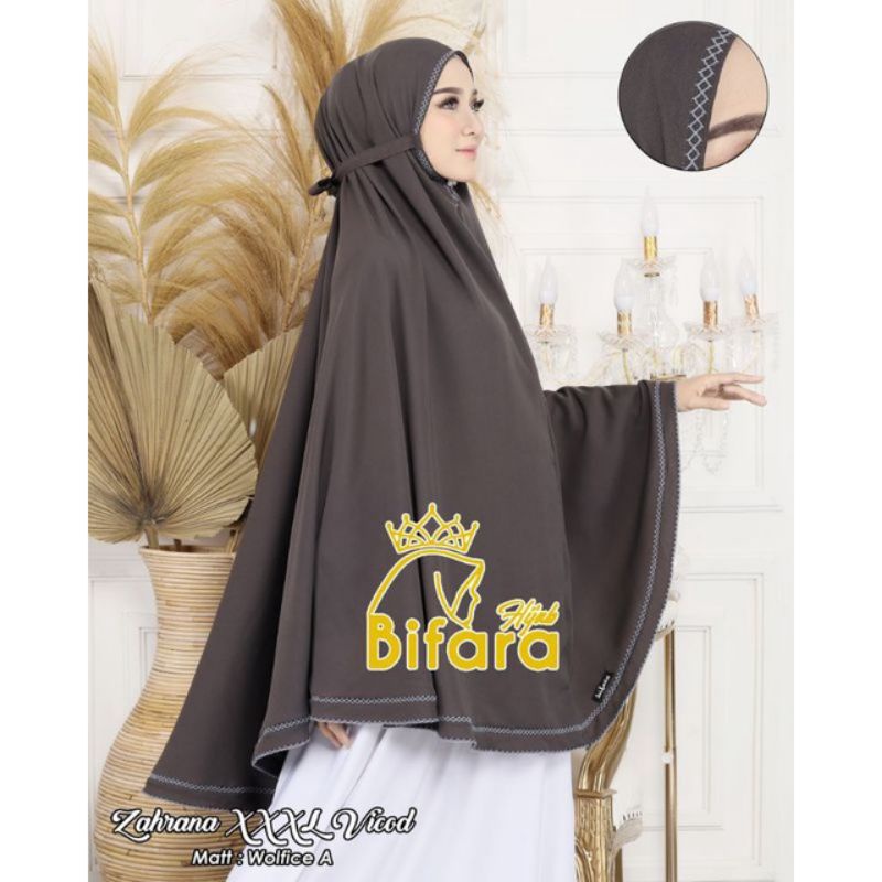 Jilbab Bergo Bifara Original Zigzag XXXL, Termurah