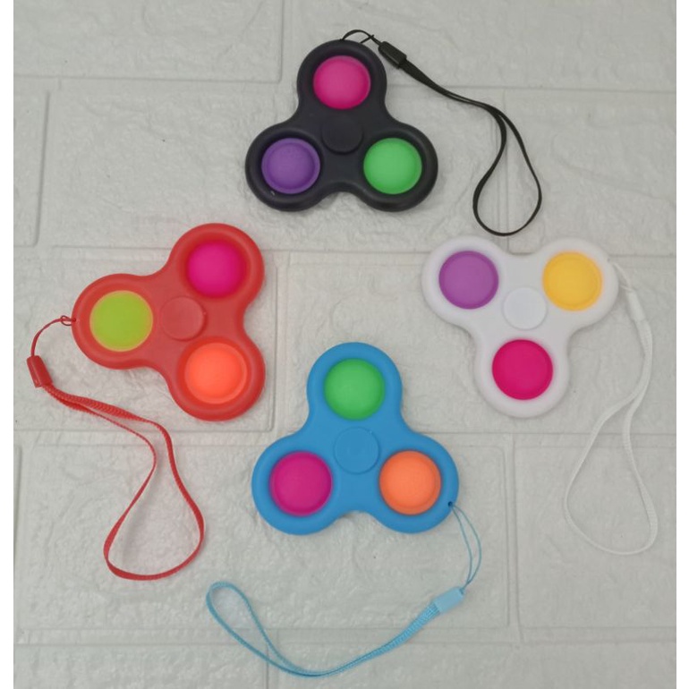 VIRAL!!! POP IT SPINNER RAINBOW PLASTIK-Spinner 3