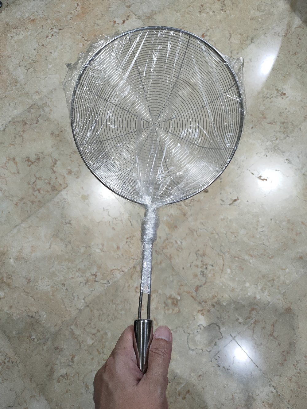 Serok Mangkok Gagang Stainless Tebal Untuk Gorengan Kentang Bagus Murah Berkualitas Antikarat