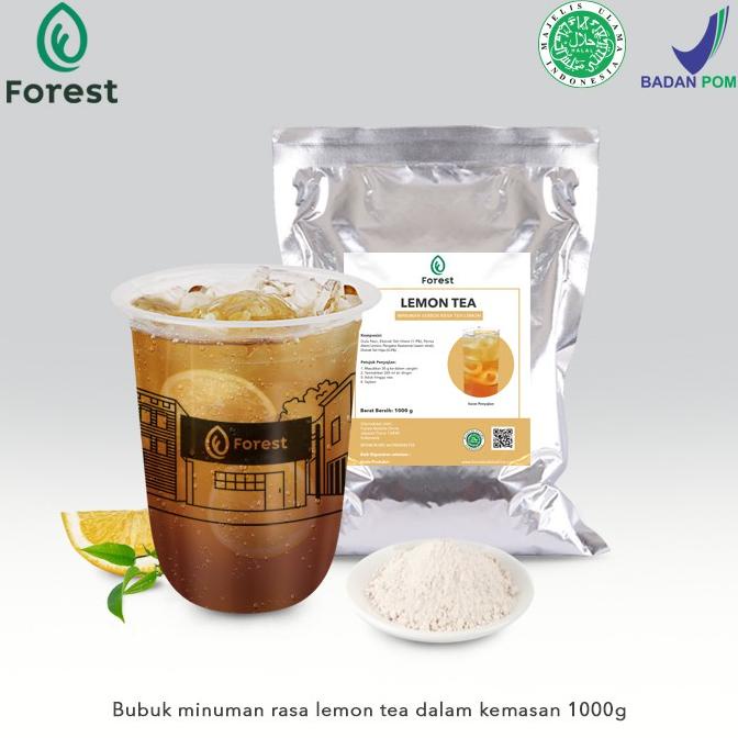 

Bubuk Minuman LEMON TEA Powder 1000g - FOREST Bubble Drink