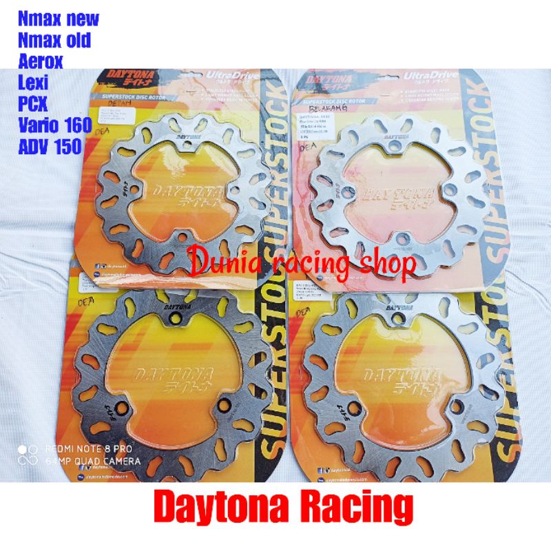 Piringan cakram Daytona Nmax Old Nmax New Aerox Lexi PCX 150 PCX 160 Vario 150 depan belakang Piringan TDR Nmax