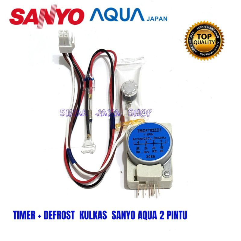 TIMER DEFROST BIMETAL FUSE KULKAS AQUA 2 PINTU 1SET