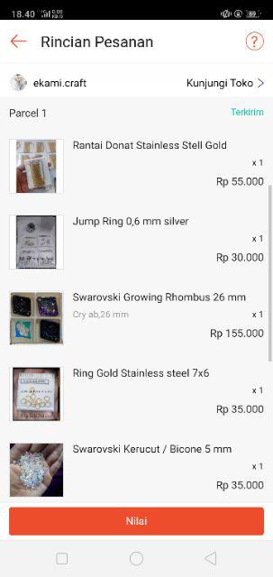 Ring Gold Stainless Steel 7x6