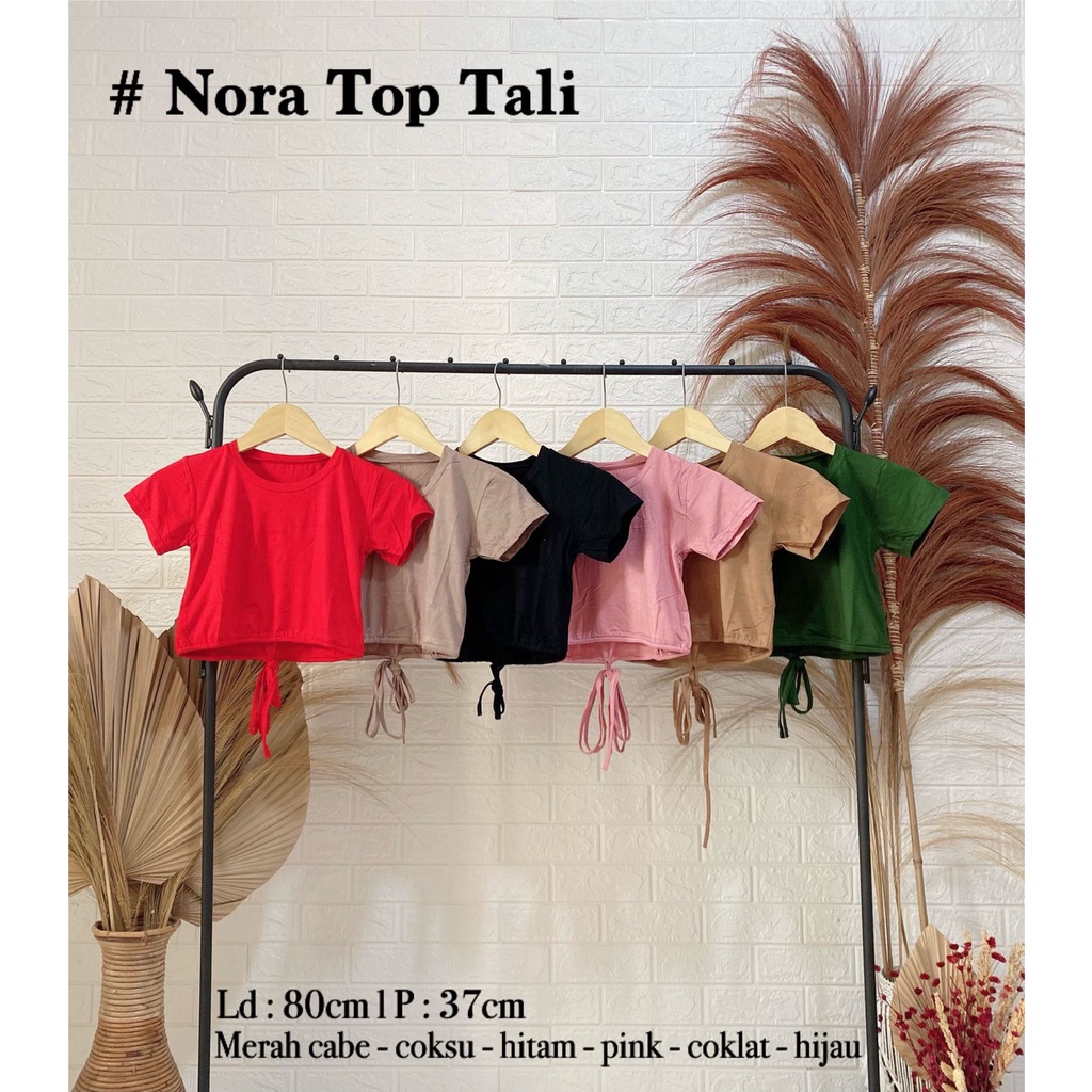 Crop Wanita Korea Nora Crop Tali