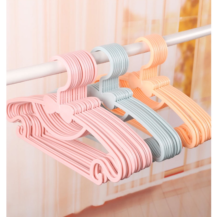 HIPPO LAND Gantungan Baju Anak Tebal 29.5cm PP Kid Clothes Hanger Multifungsi Warna Warni 290