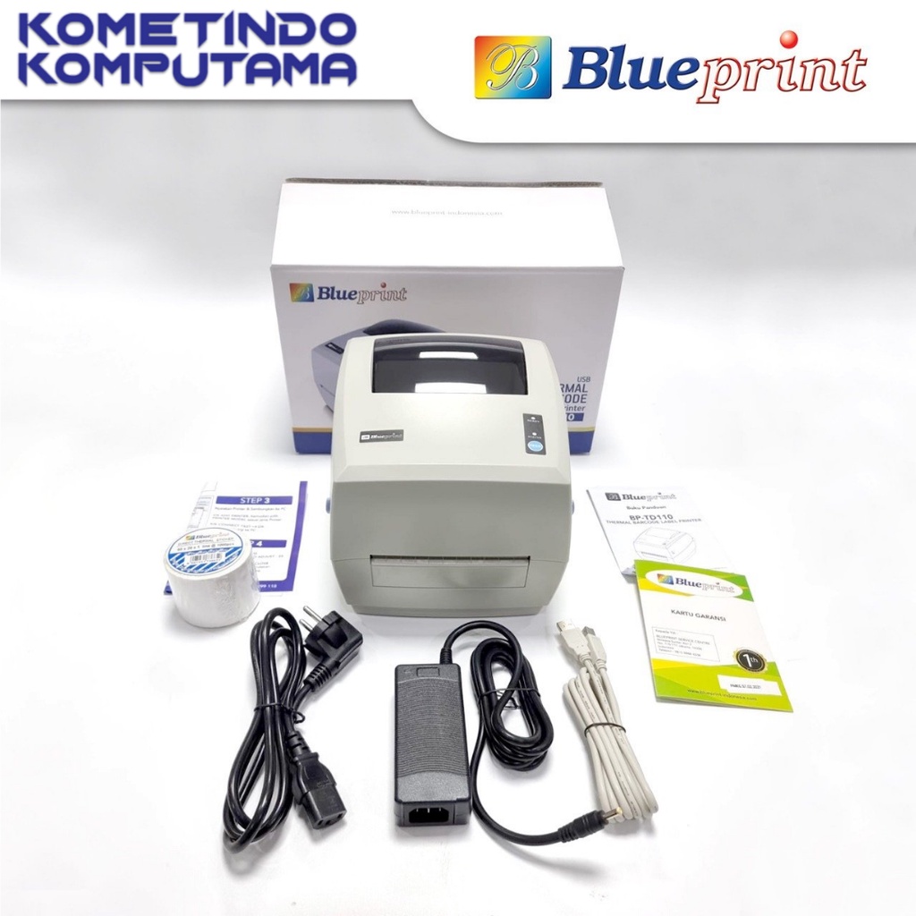 BP-TD110 Printer Barcode Thermal / Label Resi A6 BLUEPRINT TD110 USB