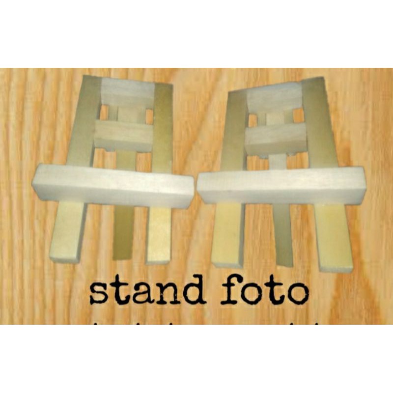 Stand Foto Kayu|Standing Easel | Woiden Easel Mini High Quality | Stand Foto & Lukis 10cm×17cm