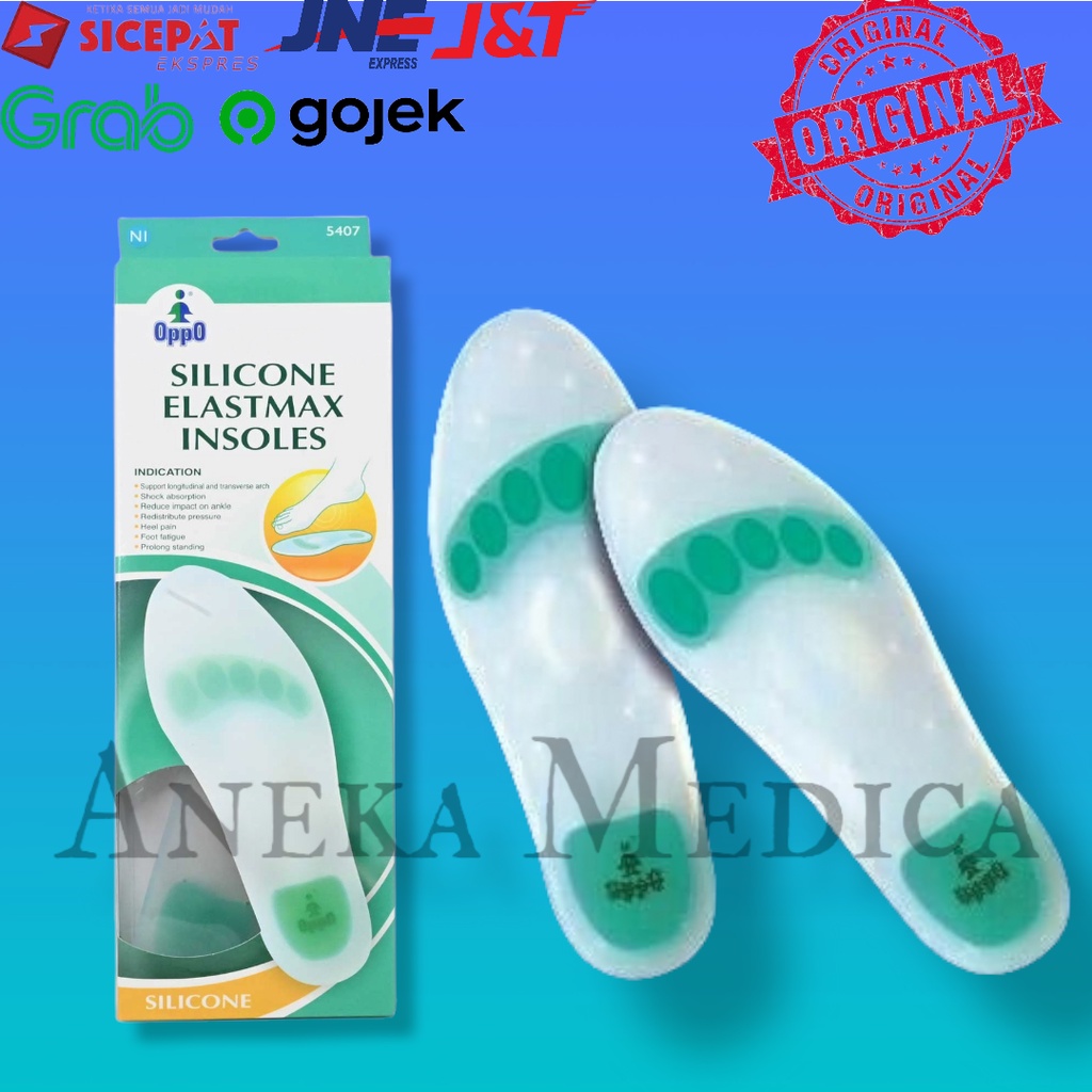 Oppo 5407 Silicone Elatmax Insoles New Original/ Bantal Silicon Telapak kaki