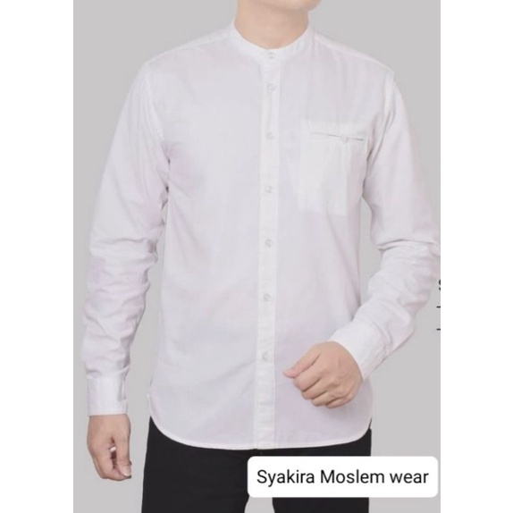 KEMEJA KOKO AGERA PUTIH LENGAN PANJANG