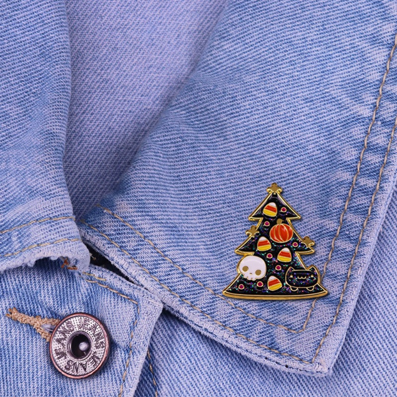 Bros Pin Enamel Tema Natal Element Untuk Anak Perempuan