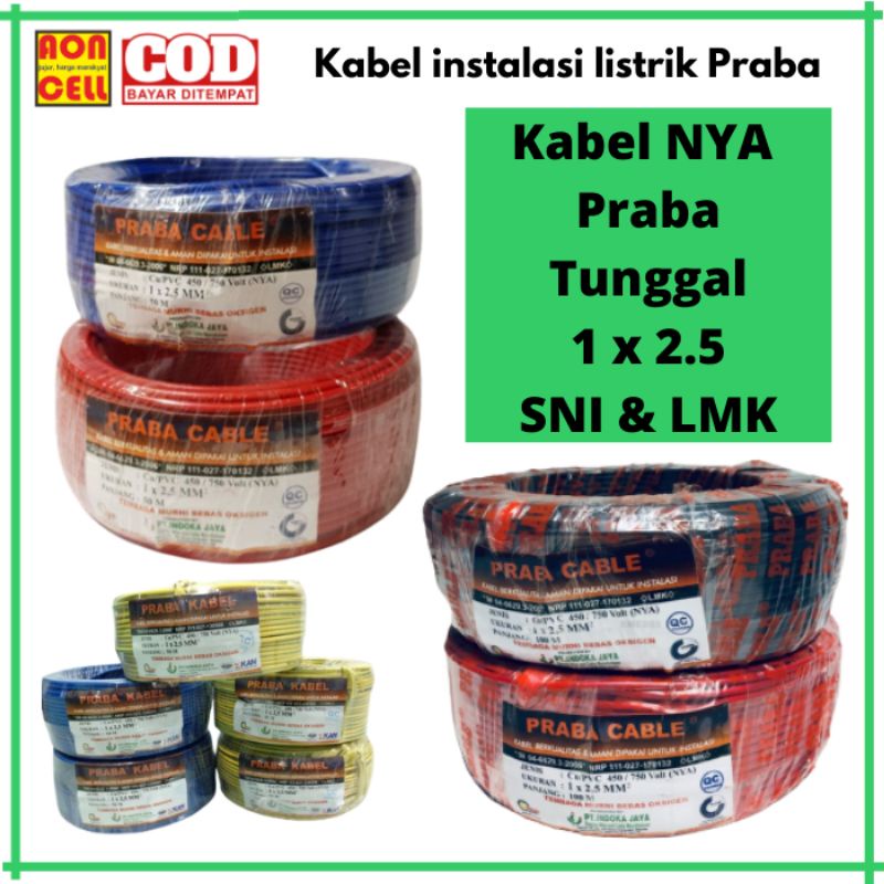 Jual Kabel Nya Praba X Instalasi Listrik Kabel Tunggal Sni Jual