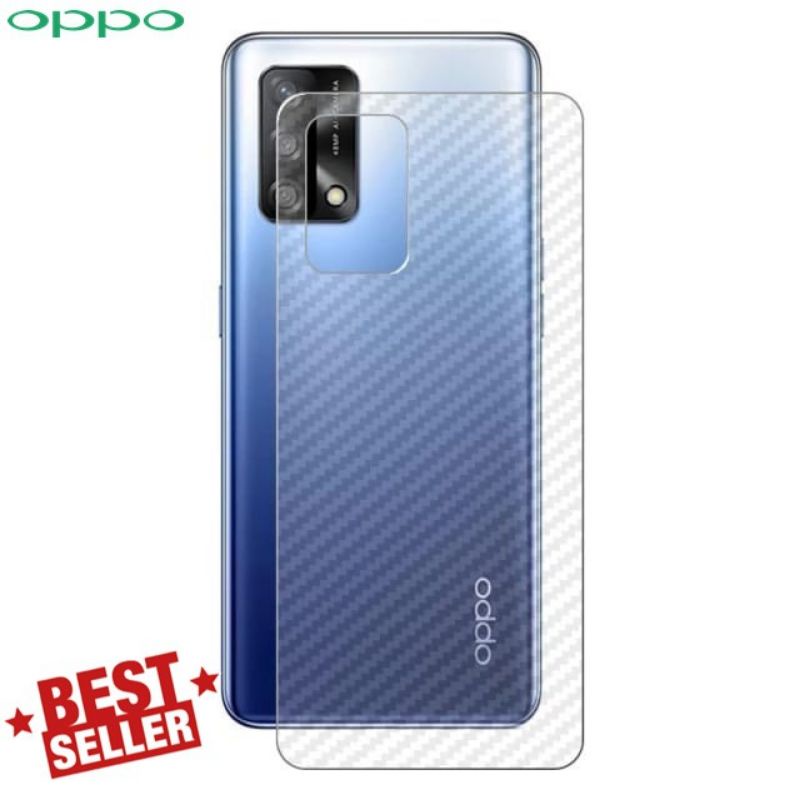 Oppo A95 / A96 Anti Gores Skin Karbon Screen Guard Protector Anti Gores Belakang