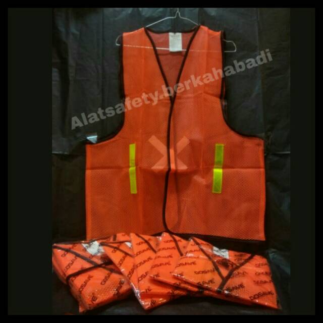 Rompi Jaring Gosave / Rompi Jaring Orange / Rompi Jaring Hijau /Rompi Polyester Jala Eco