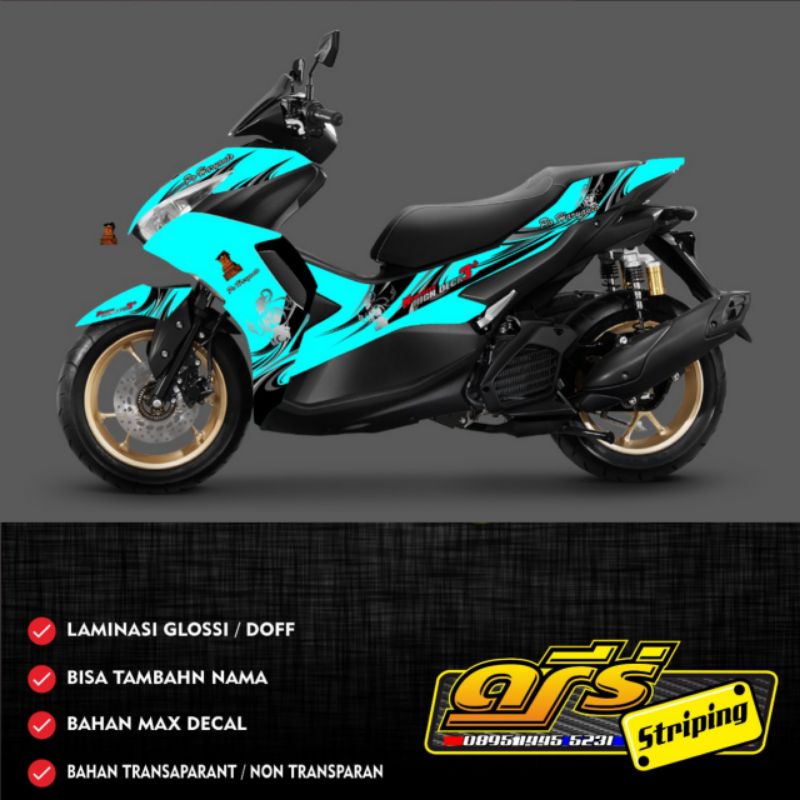 Striping aerox new lifery po Haryanto Transparan custom