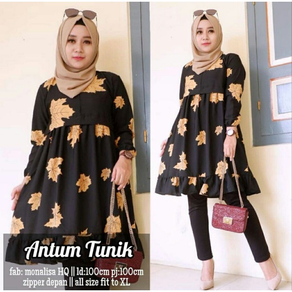 fashion muslim wanita / tunik XL / tunik monalisa murah / tunik besar / tunik jumbo