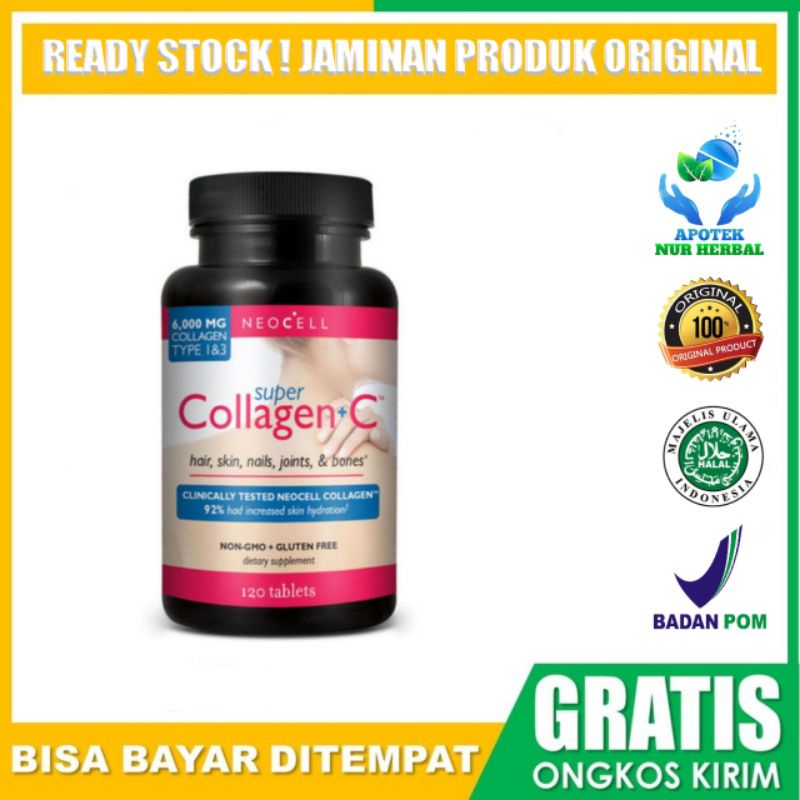 Jual Neocell super collagen asli +C Neo cell collagen pemutih kulit ...