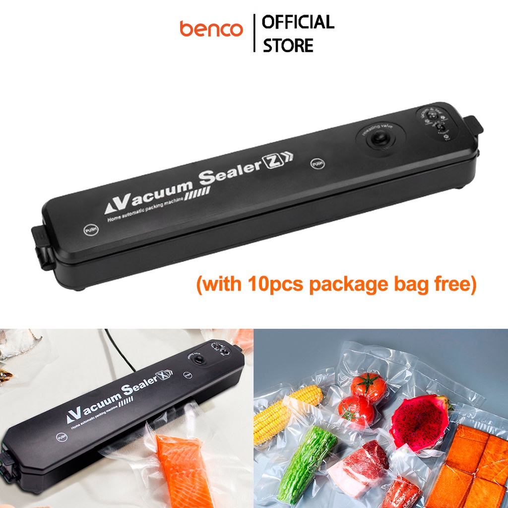 BENCO Vacuum Sealer Fresh Food Packing Machine Mesin Vakum Packing Makanan Portable