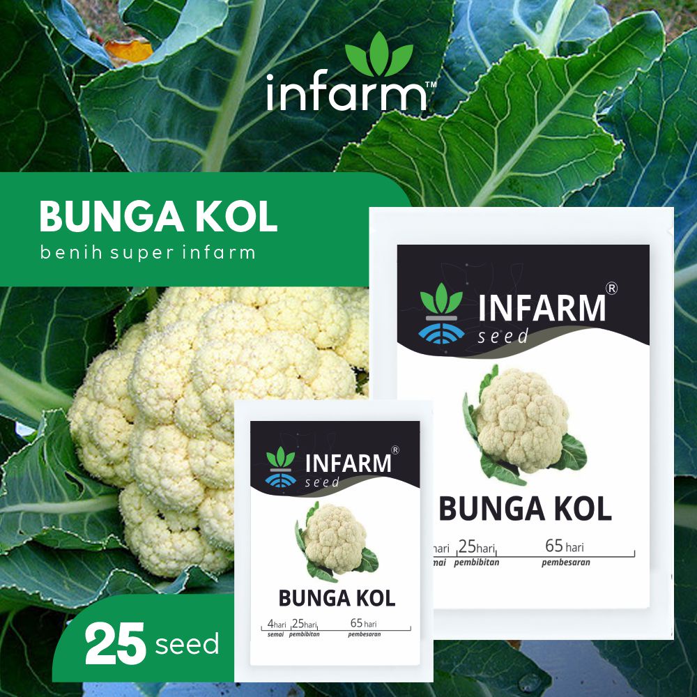 INFARM -  Benih Bibit Sayur Edible Rumahan Lengkap Kangkung Sawi Selada Pokcoy Caisim Brokoli Seledri Kubis Kol Daun Bawang-Kol