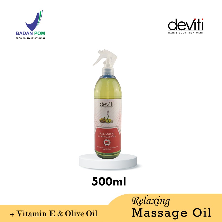 Deviti Relaxing Massage Oil Pome Menyegarkan dan Melembabkan Kulit 500Ml