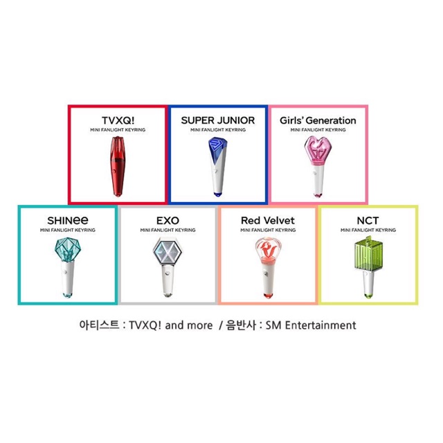 SUJU LIGHTSTICK KEYRING