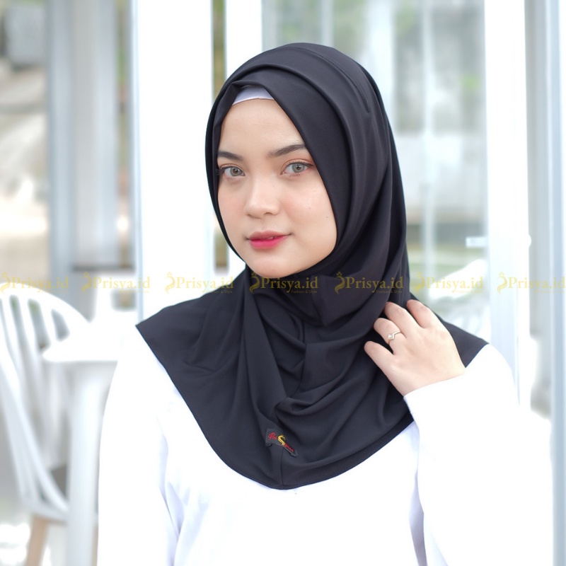 PRISYA.ID HIJAB INSTAN SPORT AIDA JERSEY STELLA ADEM SAAT DIPAKAI OLAHRAGA