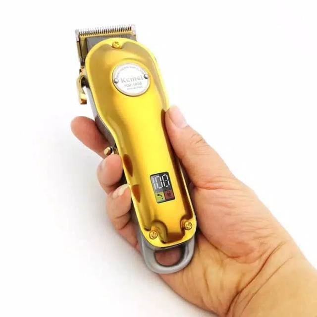 Alat Mesin Cukur Rambut Kemei km-1986 GOLD Hair Clipper Trimmer Electric