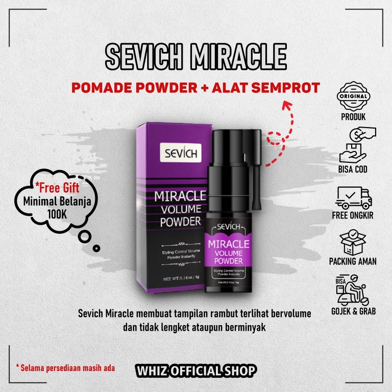 Sevich Miracle Hair Volume Powder Rambut Bervolume Anti Lepek