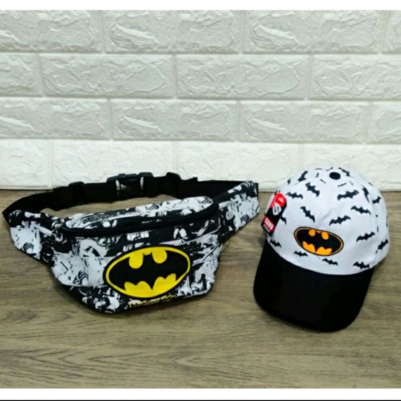 BISA COD BATMAN VS MARVEL Tas SLempang waistbag anak laki-laki batman