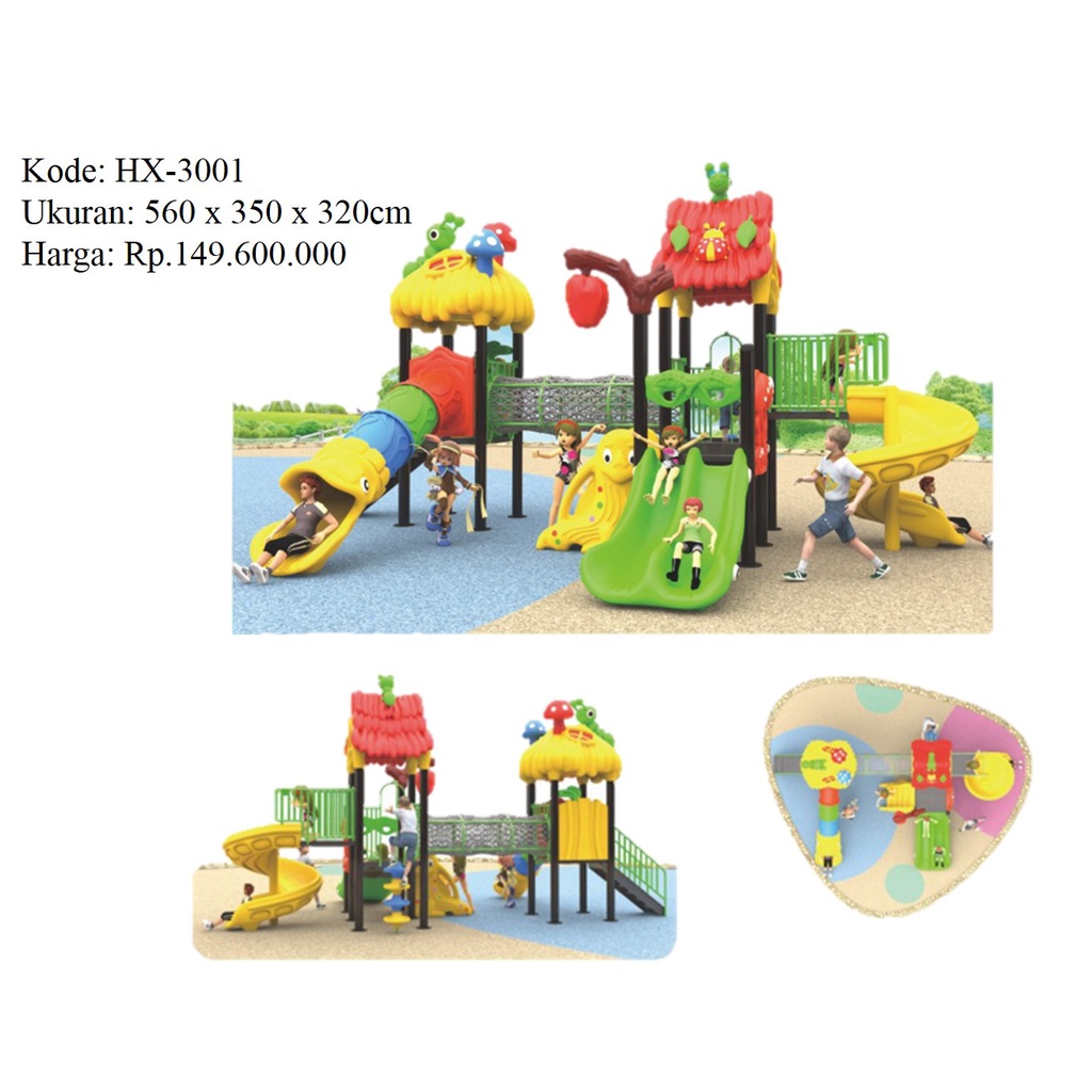 Jual Playground Outdoor, Perosotan Outdoor Model HX-3001 | Shopee Indonesia