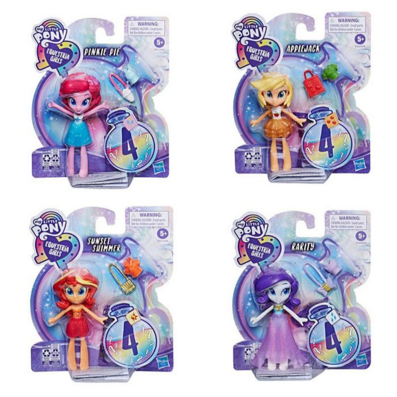 My Little Pony Equestria Girls Minis Pinkie Pie Apple Jack Sunset Shimmer Twilight Sparkle Hasbro