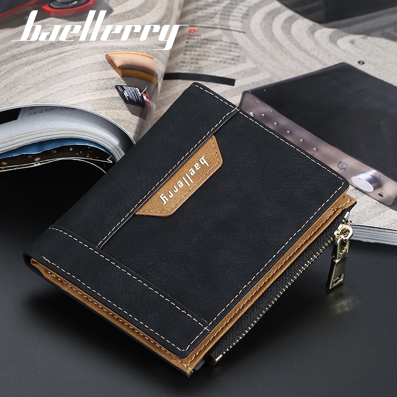 BAELLERRY DR053 Dompet Pria Bahan Kulit PU Leather Premium WATCHKITE WKOS