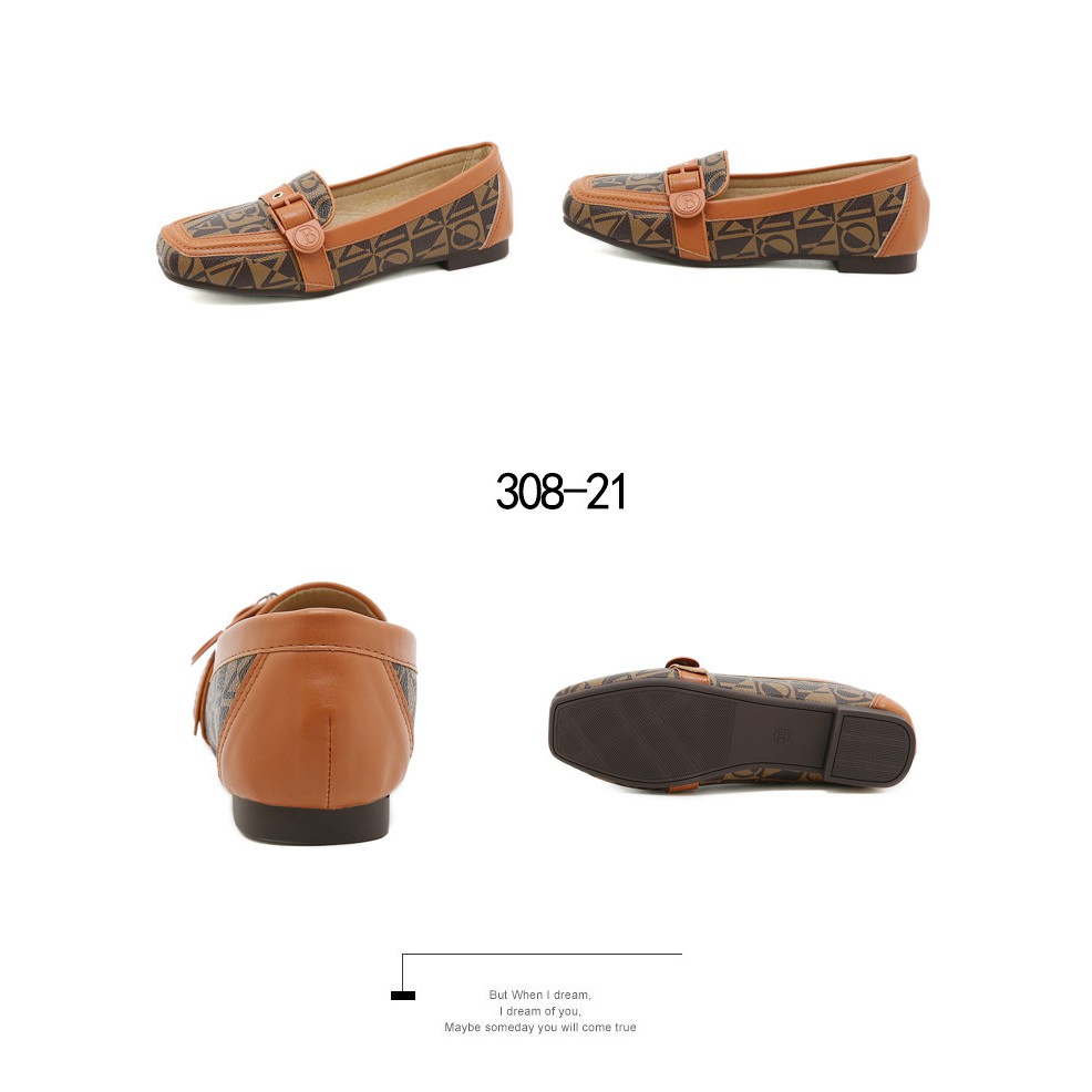 Bonia Buckle-Embllished Loafers 308-21