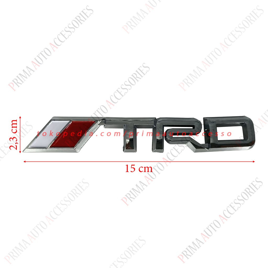 Emblem Mobil TRD Bendera Merah Putih