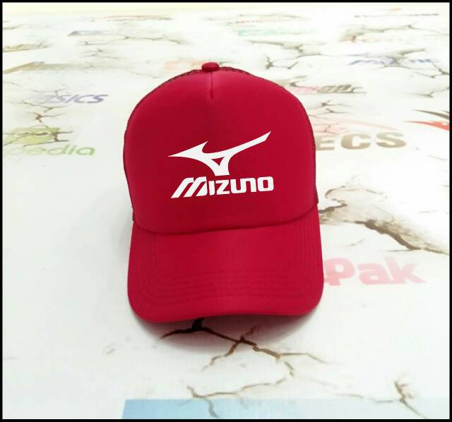 Topi voli topi baseball MIZUNO basic topi jaring topi trucker pelindung panas segala ukuran