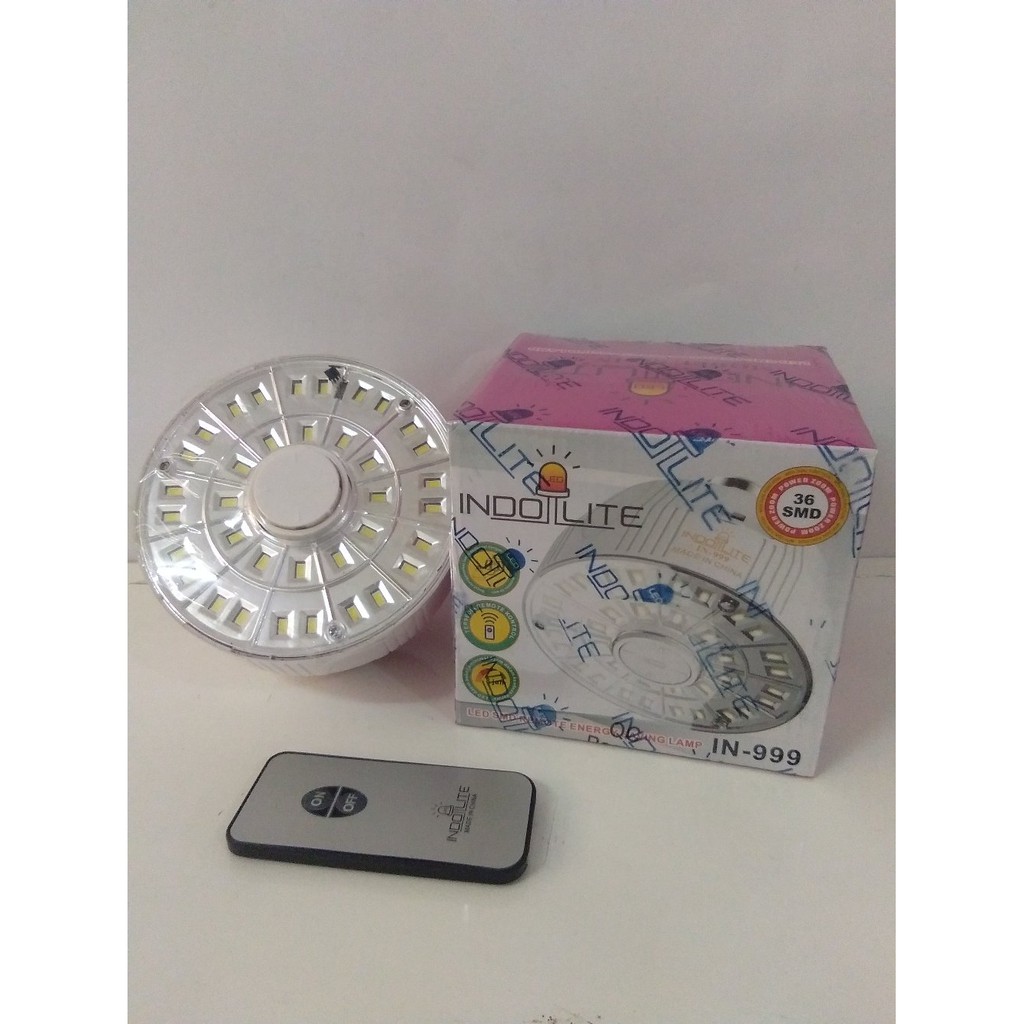 Lampu Emergency LED Fitting lamp plus remote Indolite IN-999