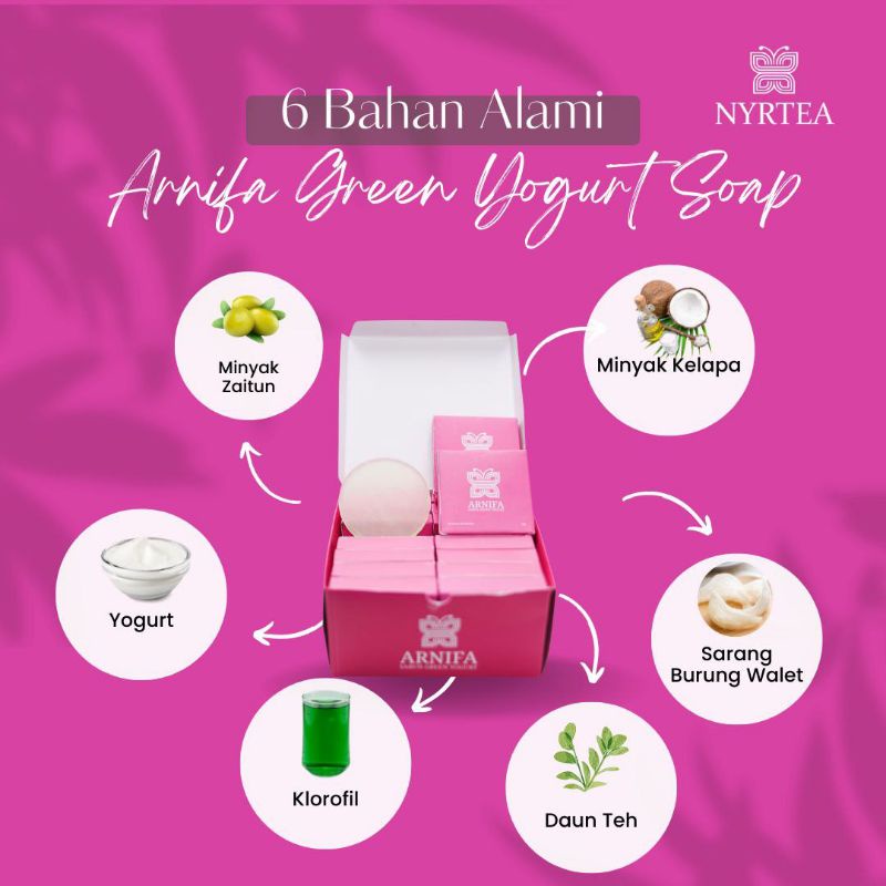 Sabun NYRTEA pemutih badan viral/Sabun arnifa