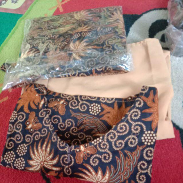 Bswart Batik Hrb026 Kenongo Hem Pendek Padi Pekalongan M L Xl Batik Pria Murah Modern Grosir