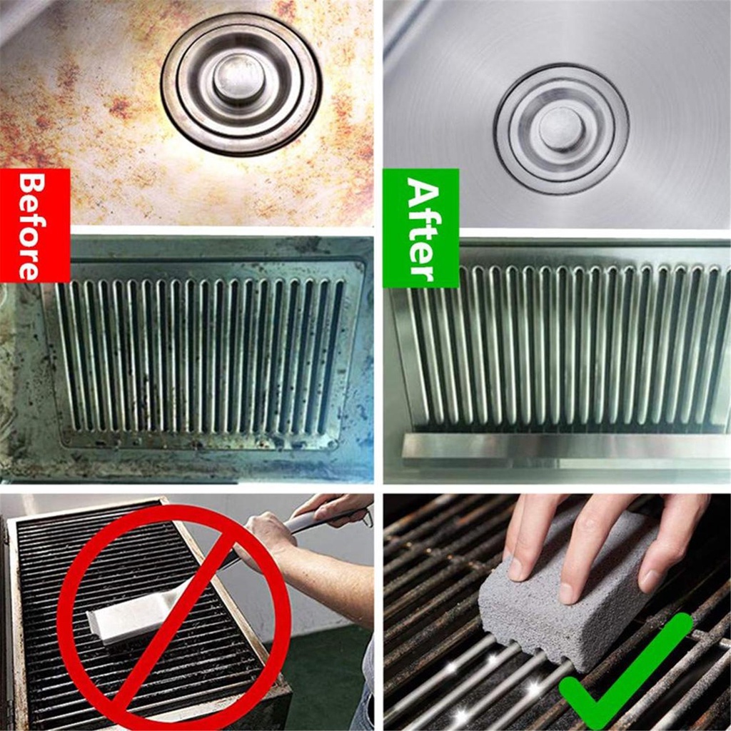 Solighter Cleaning Brick Block Grill Hias Gadget Pembersih Lemak Dapur