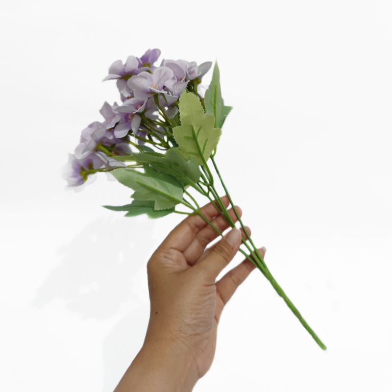 Bunga Hydrangea Hortensia AF63 Artificial Floral Dekorasi Backdrop Properti Foto Buket Wedding Wisuda