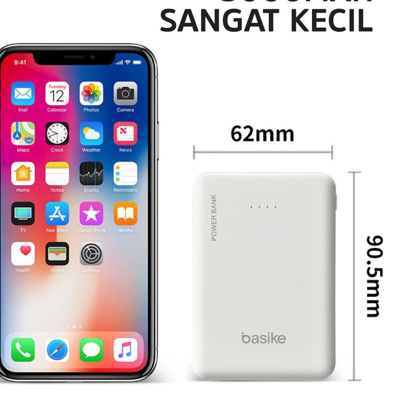 ☁ PowerBank Mini Murah Power Bank Dual USB LED Fast Charging 5000mah 10000 mah Korea Cute Charger Gi